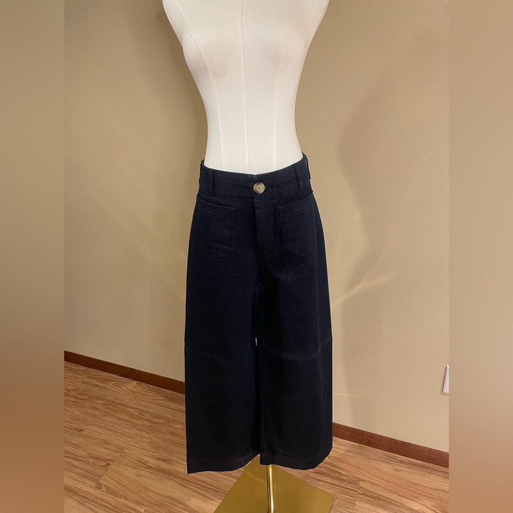Women's Sparkly Wide-Leg Jeans
